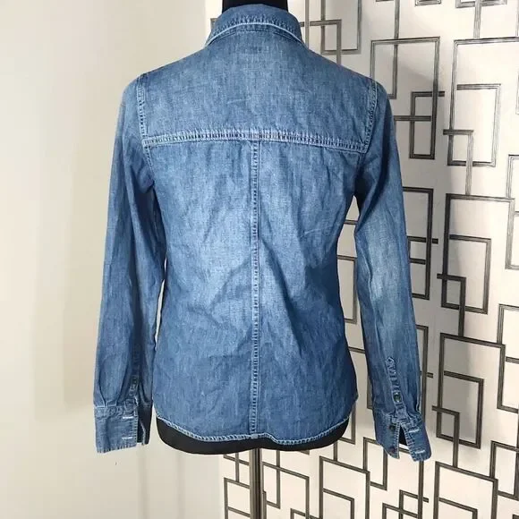 Merona Denim Button-Up Shirt - Picture 3 of 4